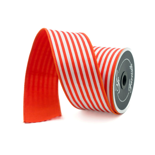2.5" Newport Stripes Ribbon- Orange