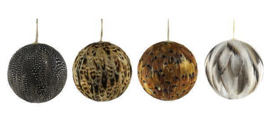 Feather Ball Ornaments