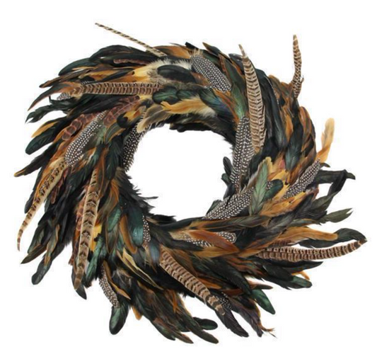 Feather Wreath- 23.25"