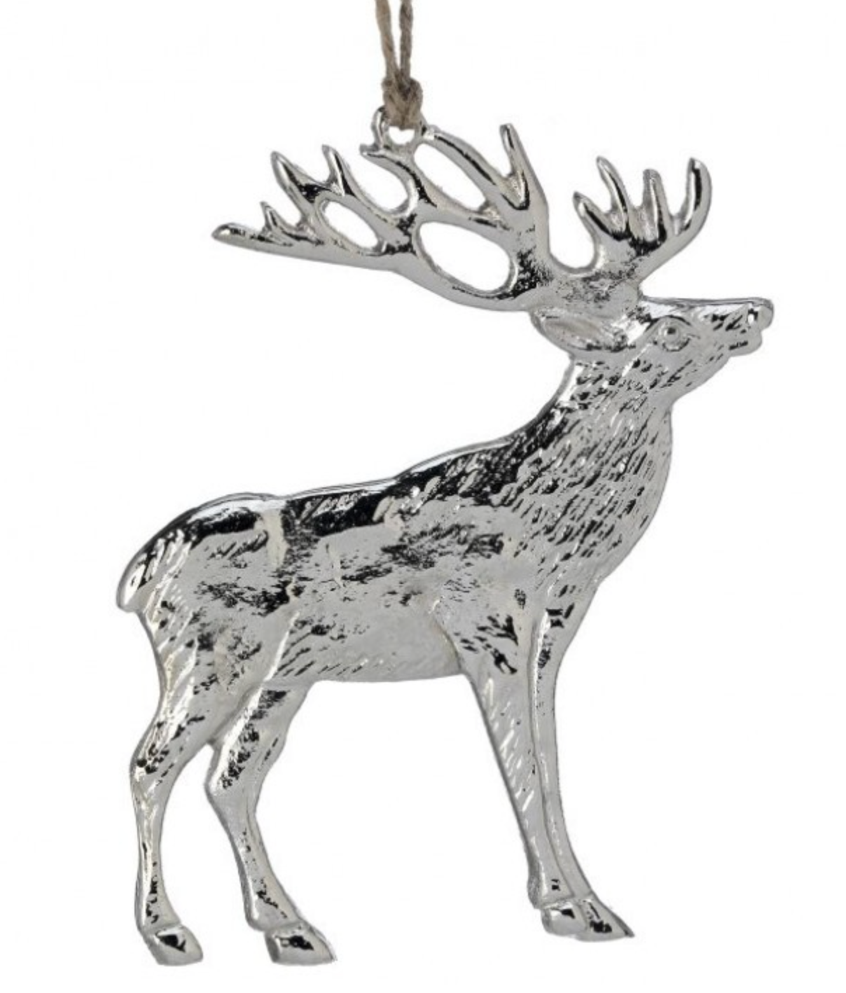 5" Aluminum Hanging Deer Ornament