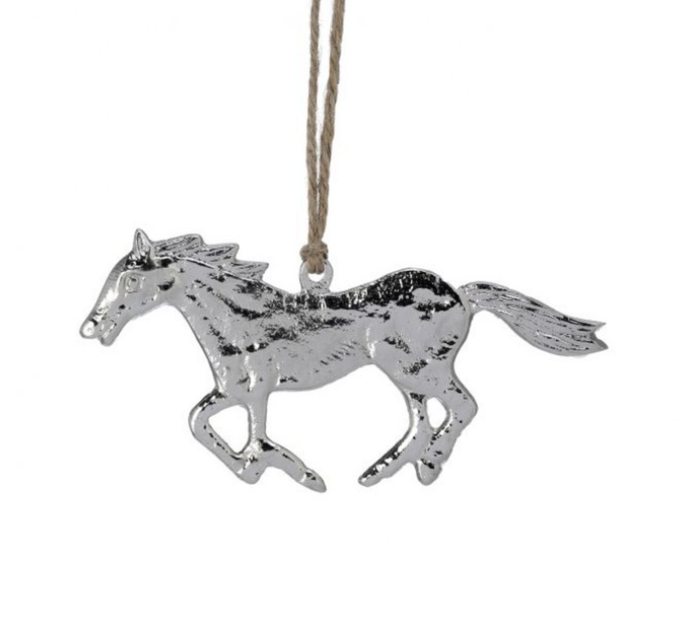 5" Aluminum Hanging Horse Ornament