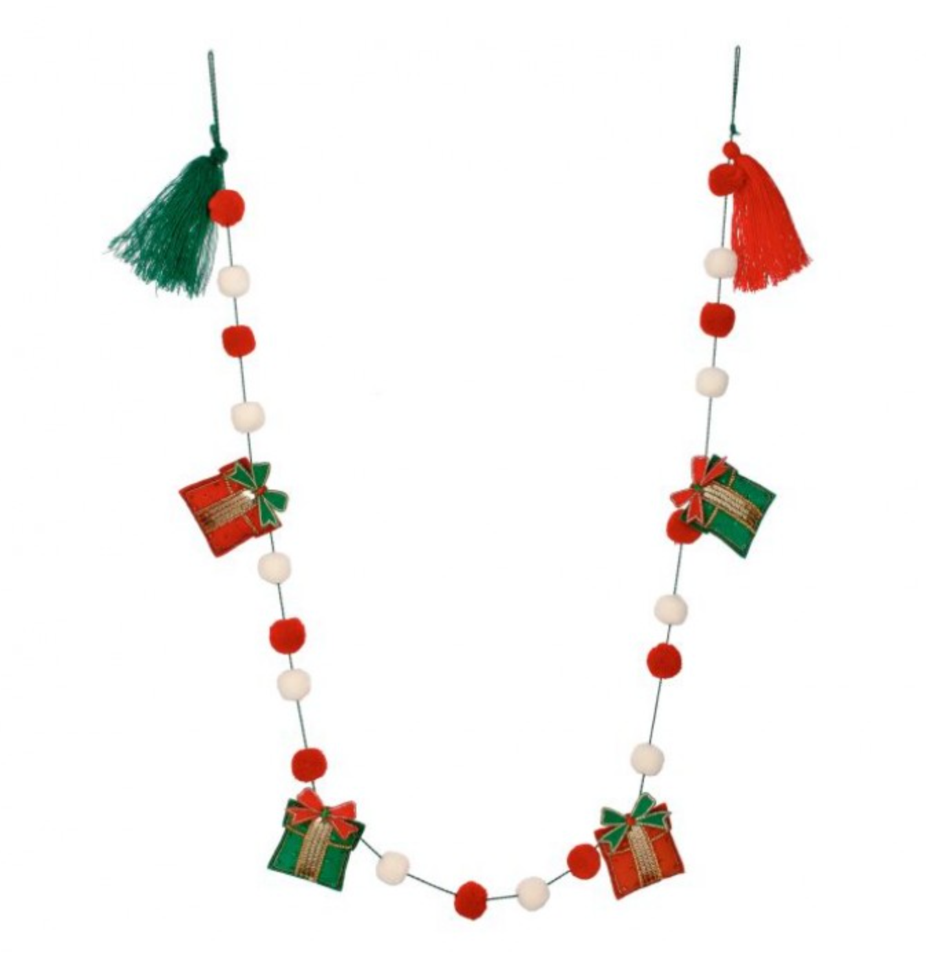 60" Felt w/ Sequin/Glass Bead Package Garland