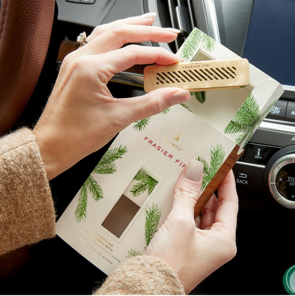 Thymes Frasier Fir Aromatic Car Diffuser & Refill