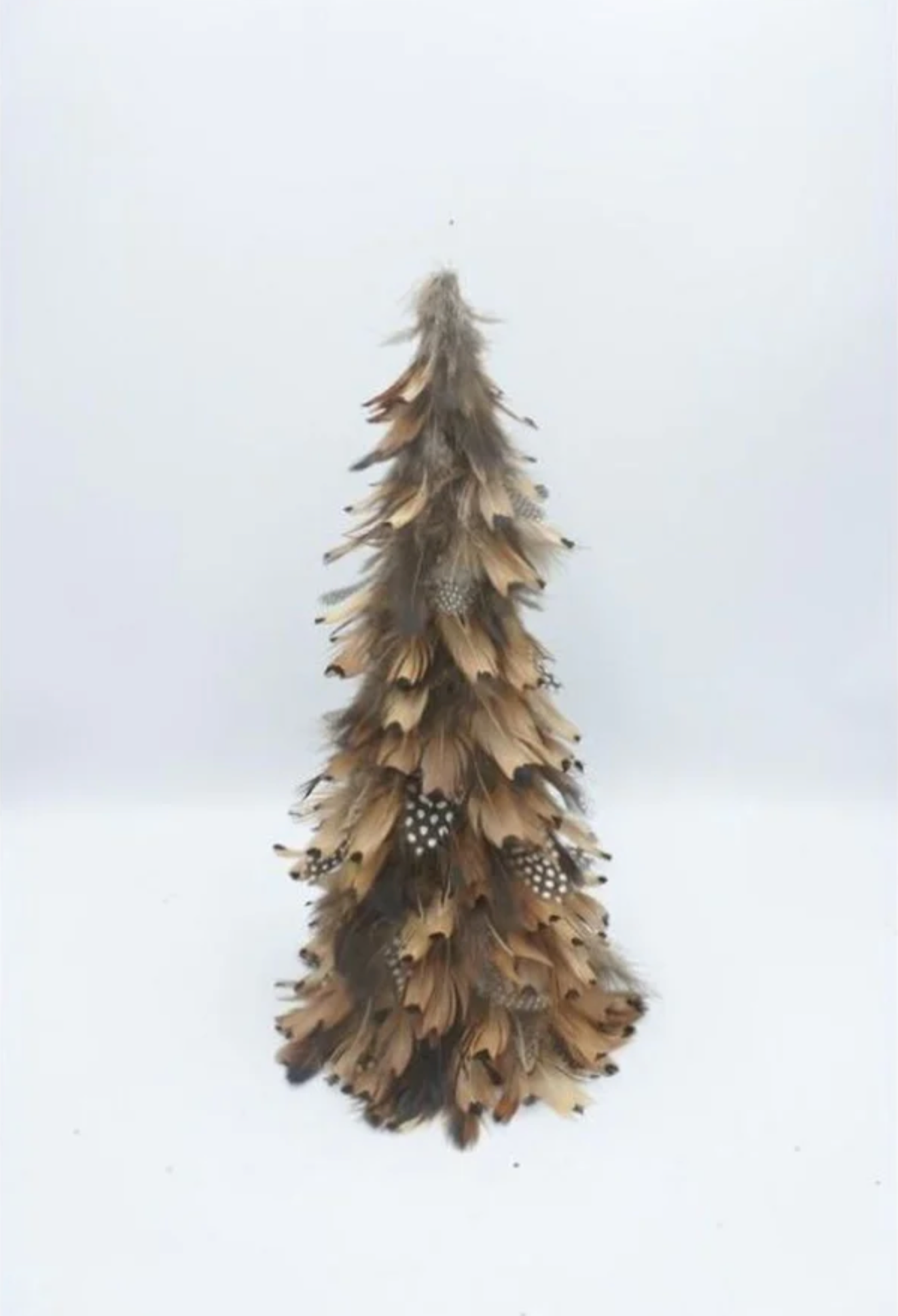 12" Natural Feather Tree