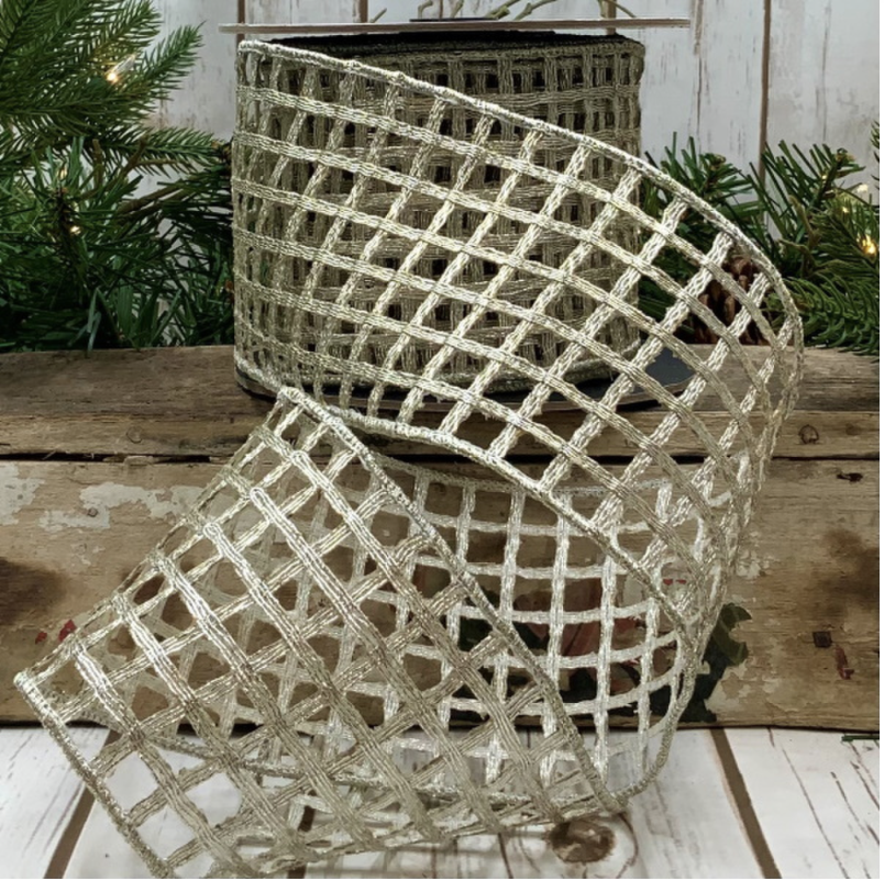 4" Metallic Window Pane, Platinum