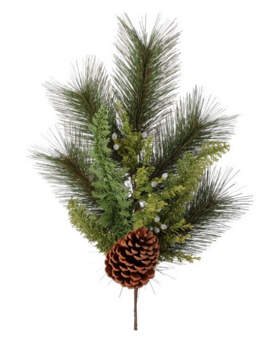 21" UV Treated Pine/Juniper/Cone Pick