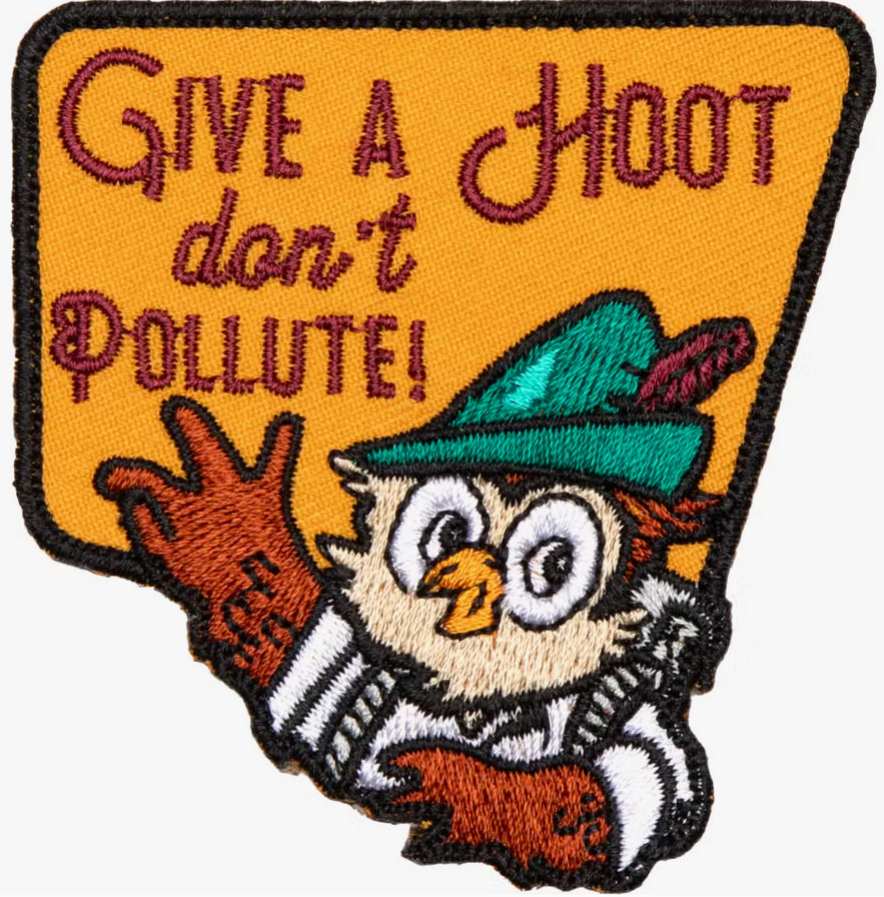 Give a Hoot Embroidered Patch