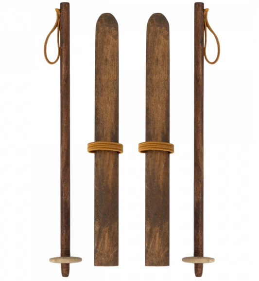 Ski and ski poles, Mum & Dad mouse