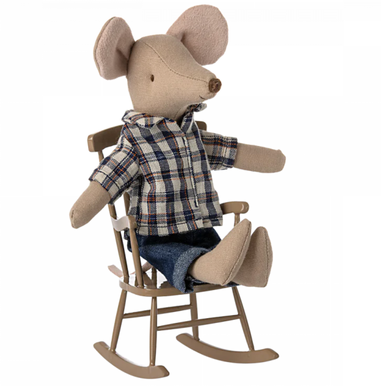 Maileg Rocking chair, mouse- light brown