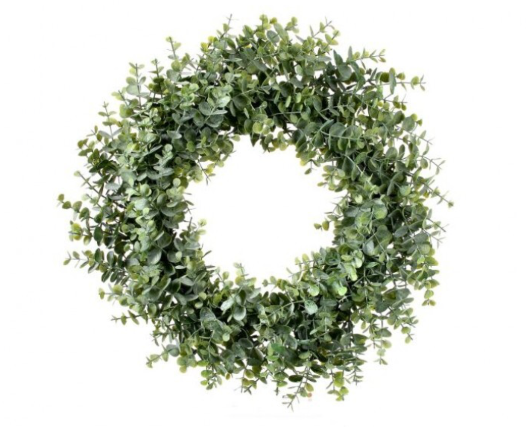 20" Frosted Eucalyptus Wreath