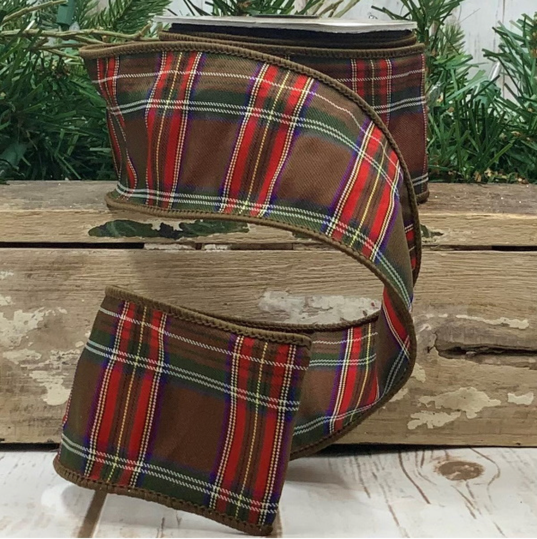 2.5" Taffeta Gunnison Plaid, Brown