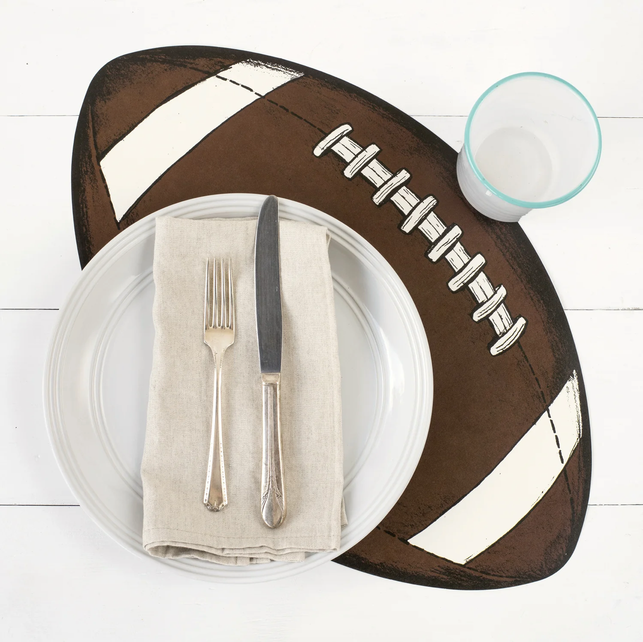 Hester & Cook Die-Cut Football Placemat