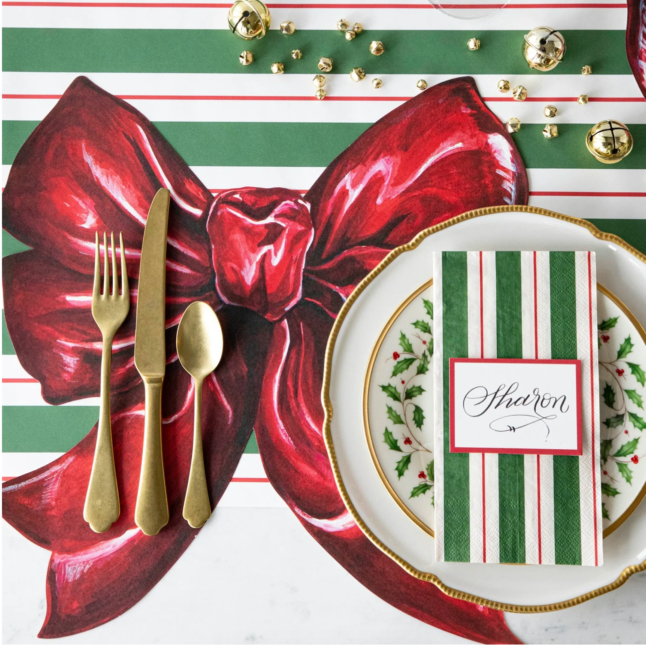 Hester & Cook Die-Cut Bow Placemat
