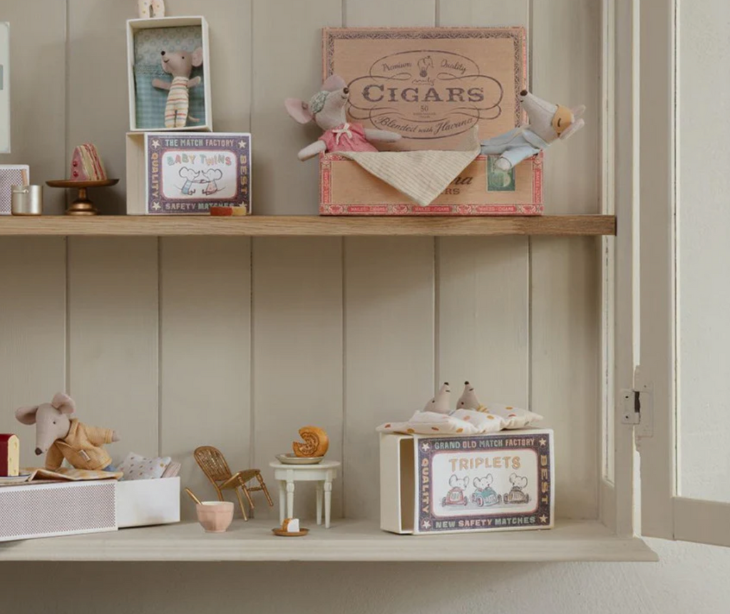 Triplets, Baby Mice In Box