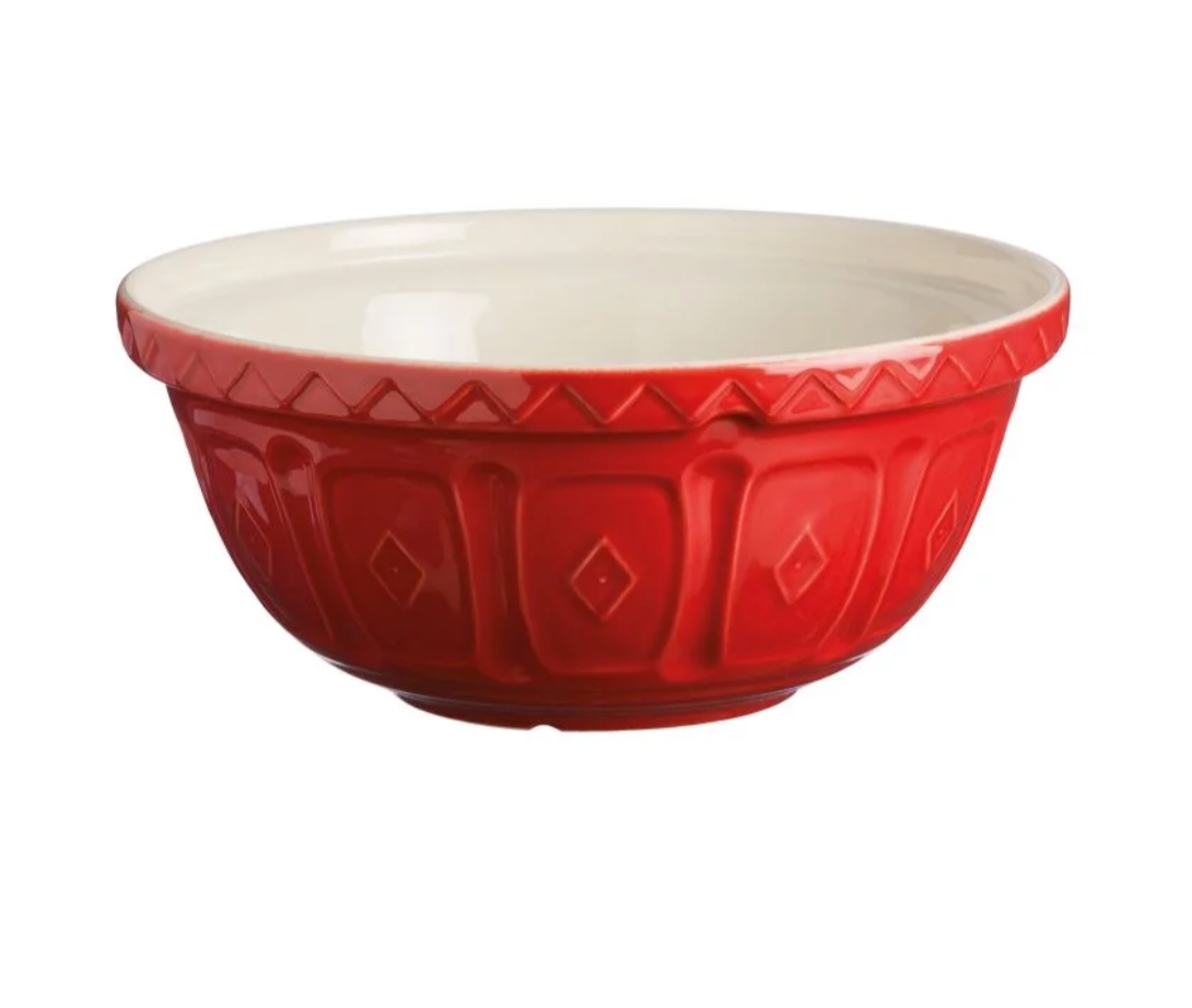 9.75" Mason Cash "Color Mix- Red" Size 24 Mixing Bowl