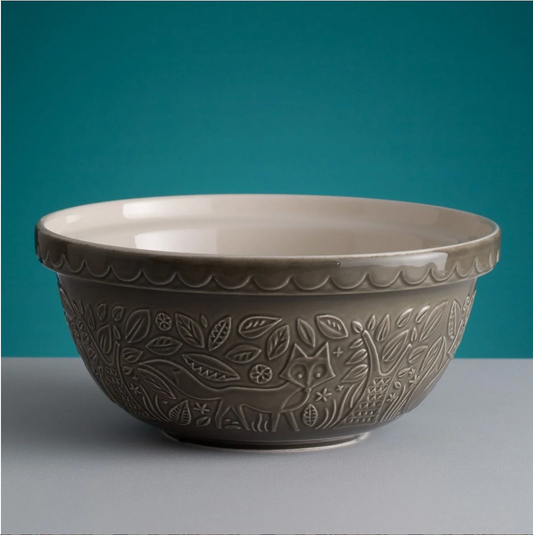11.75" Mason Cash "In the Forest- Grey Fox" Size 12 Mixing Bowl