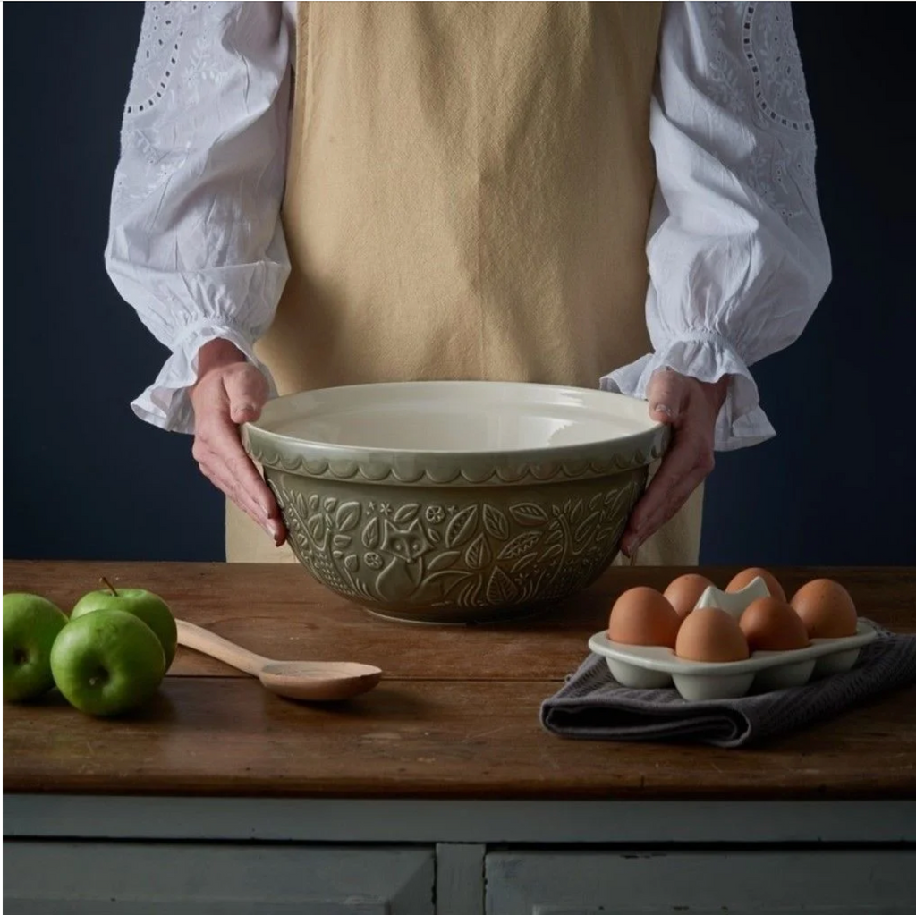 11.75" Mason Cash "In the Forest- Grey Fox" Size 12 Mixing Bowl