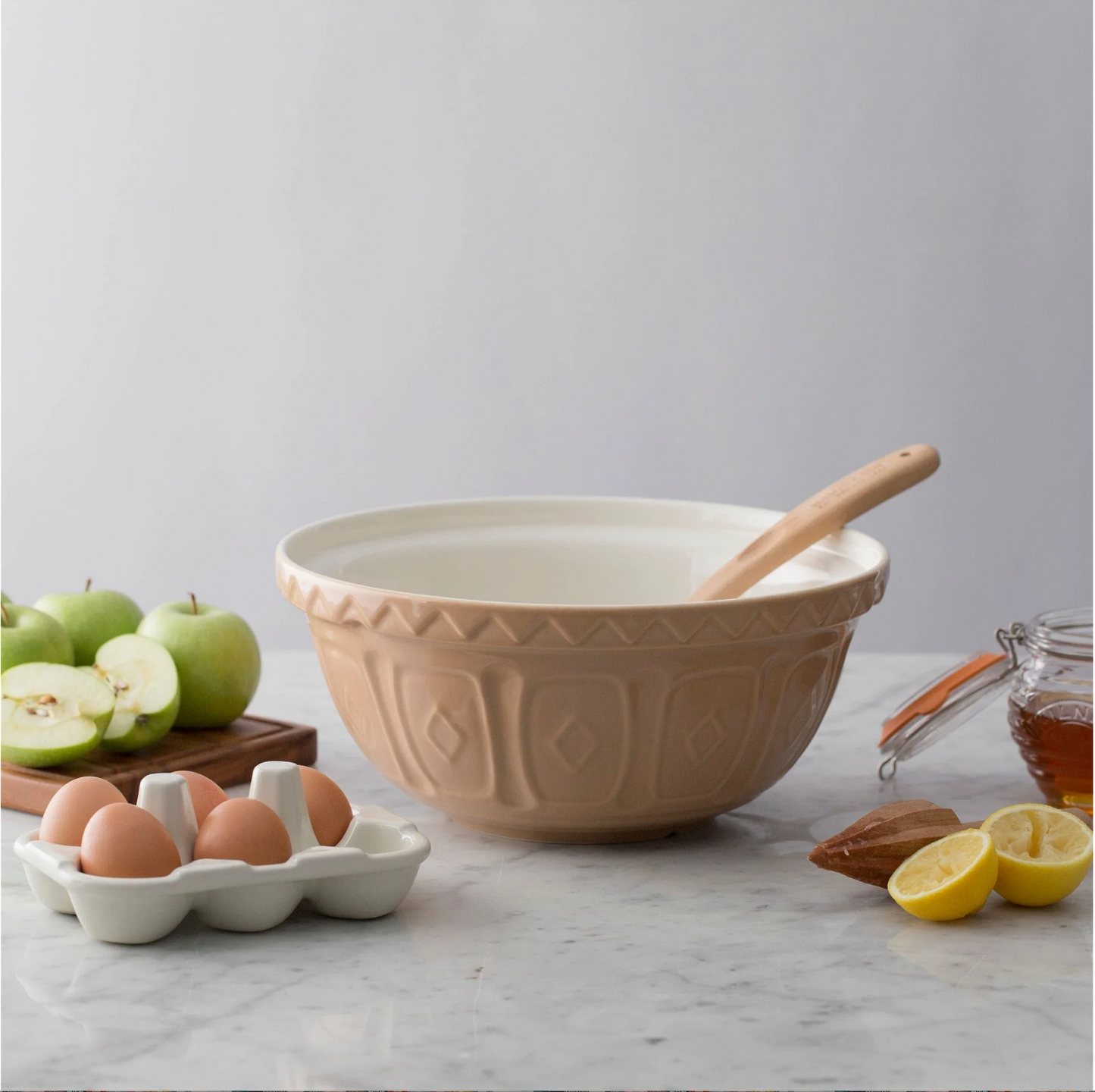 13.75" Mason Cash "Color Mix- Cane" Size 6 Mixing Bowl
