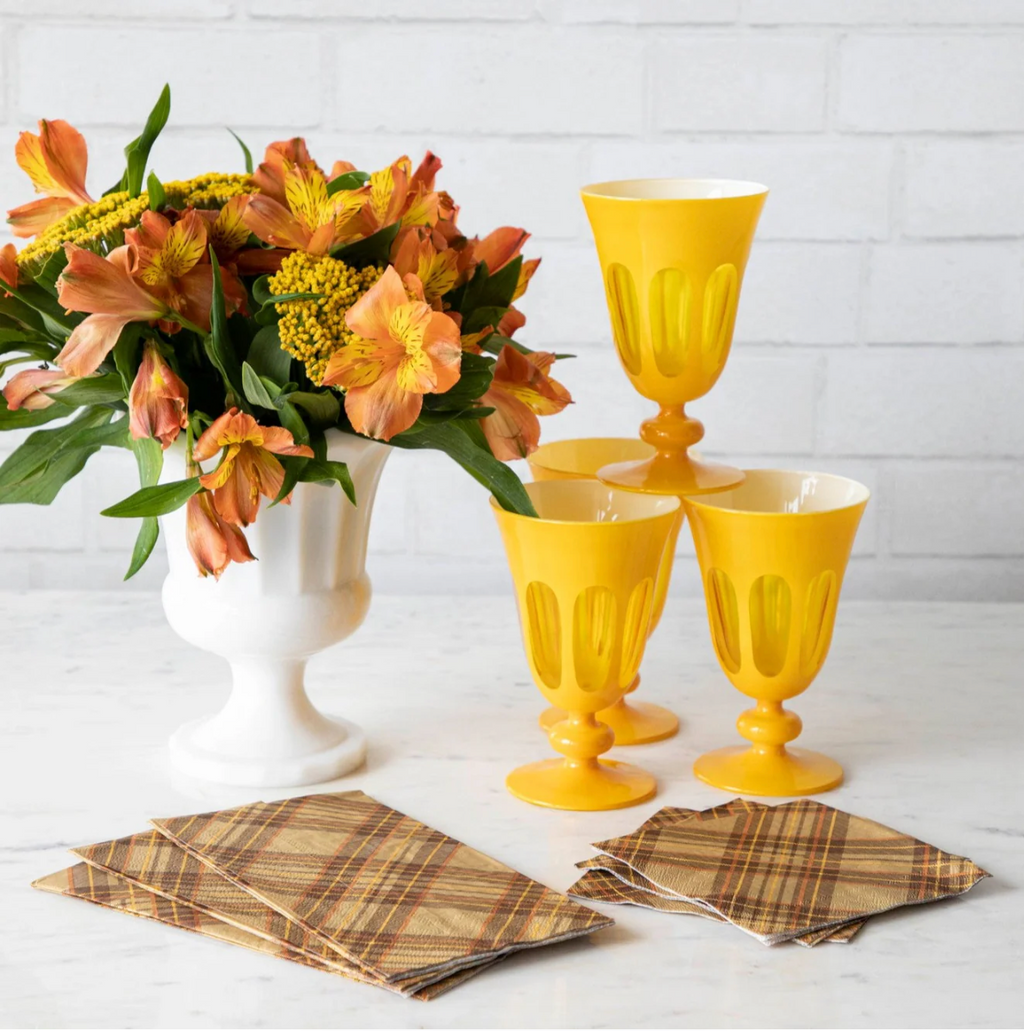 Autumn Plaid Guest Napkin