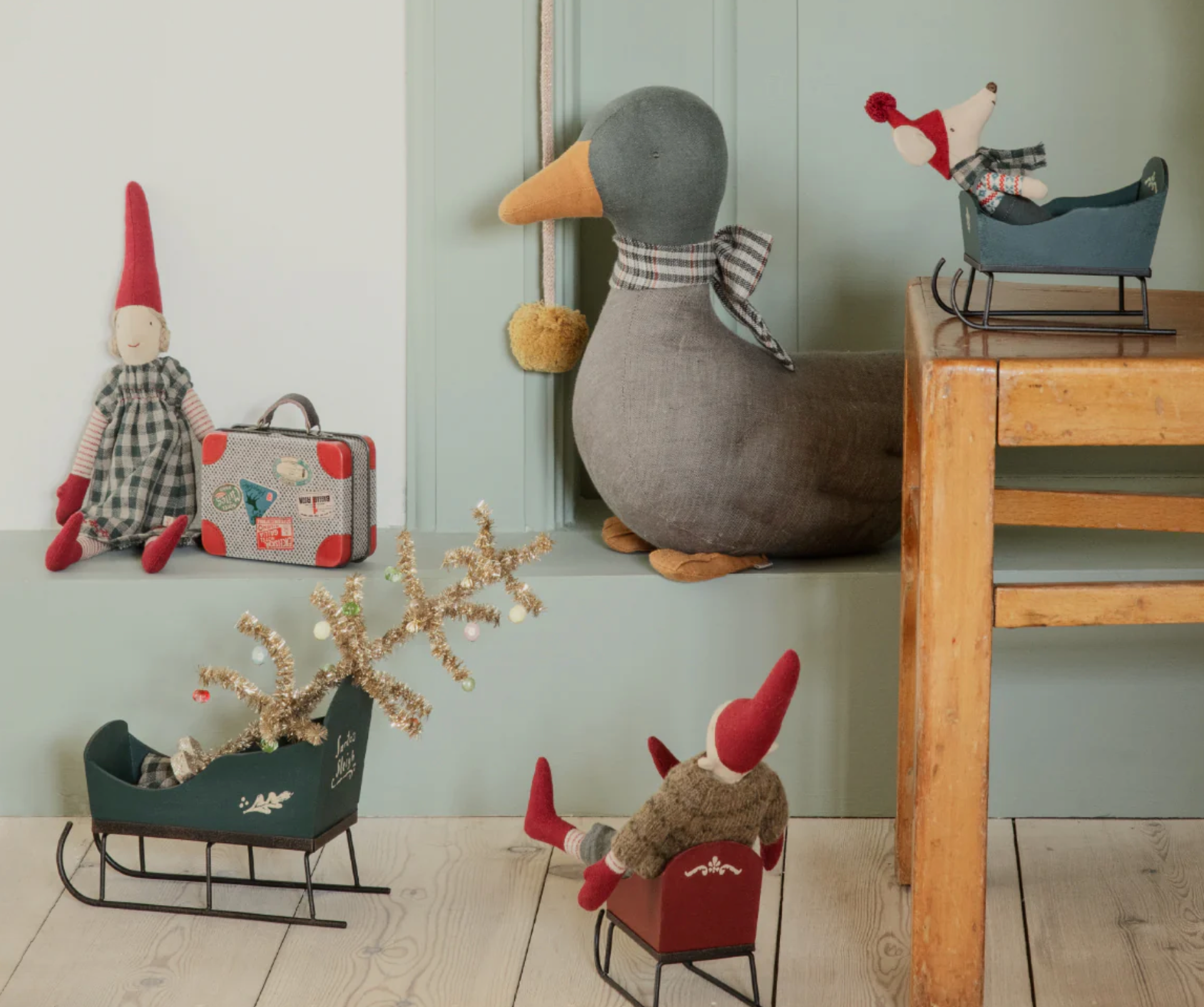 Sleigh, Mouse - Red
