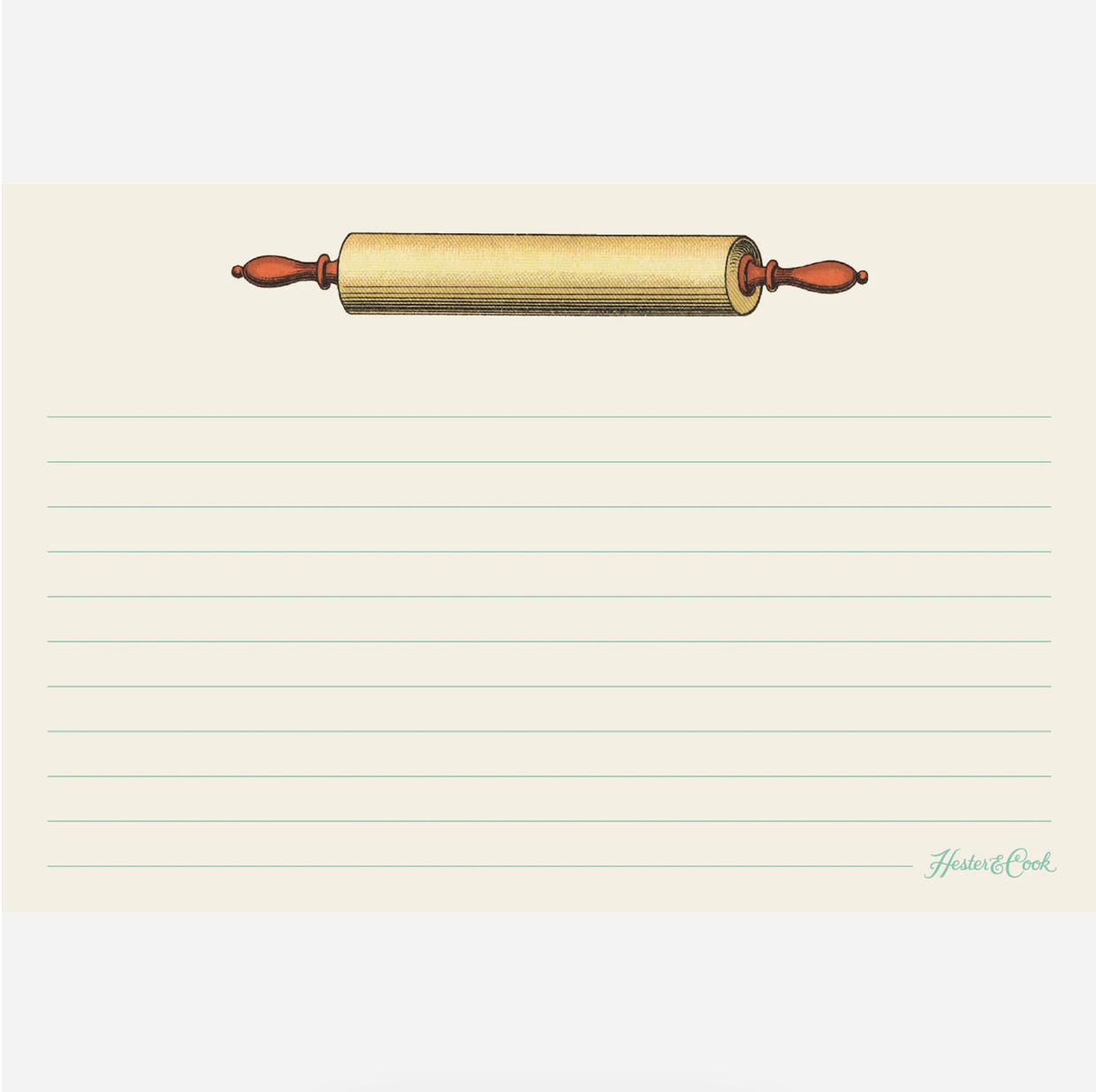 Rolling Pin Recipe Card - Pack of 12