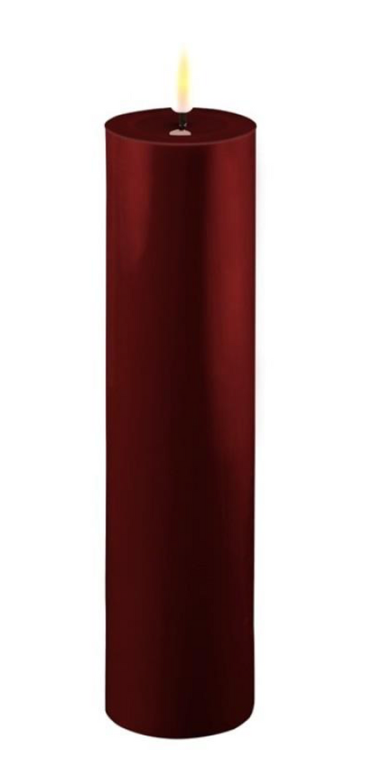 2" x 8" Bourgogne LED Candle