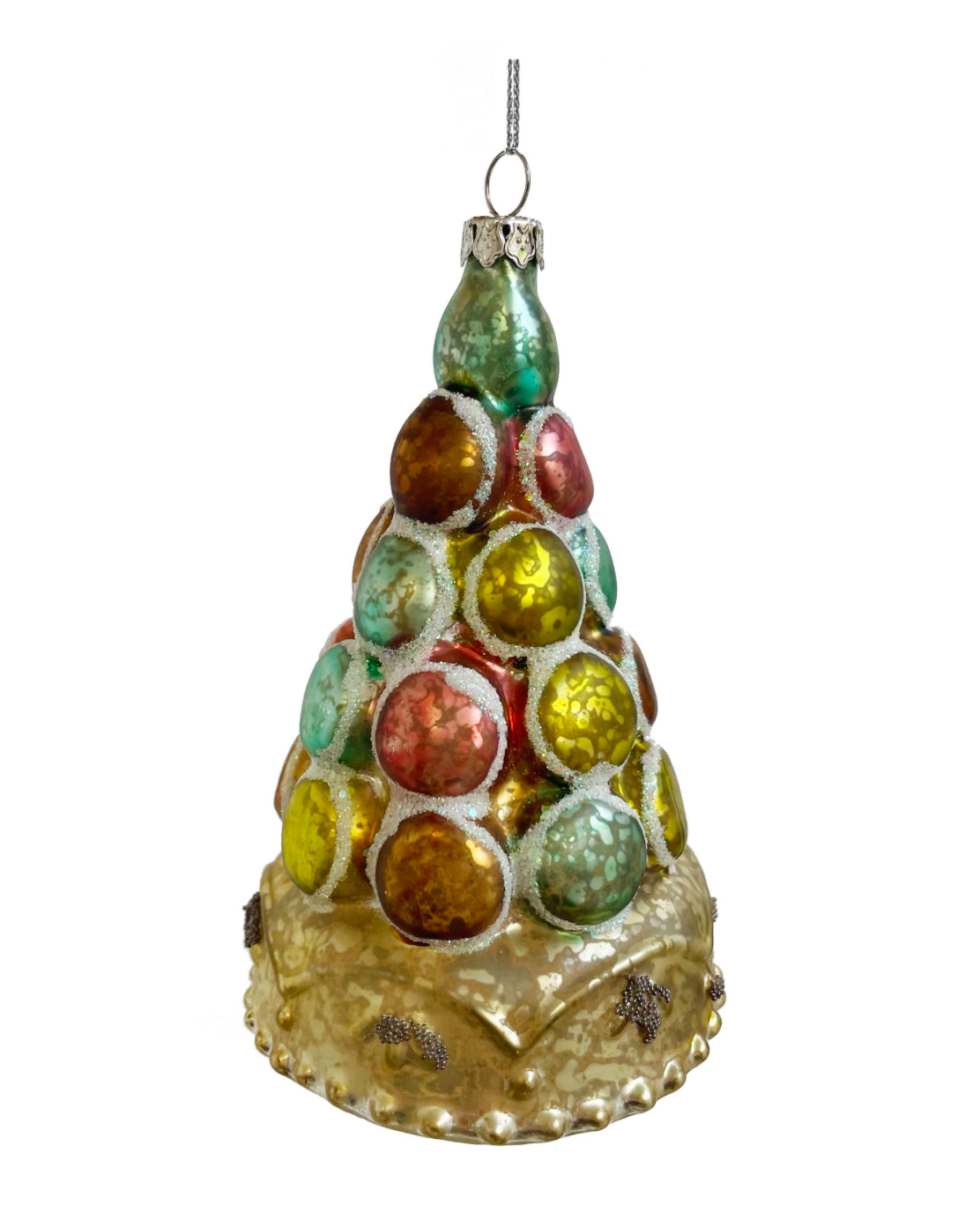 4.5" Glass Macaron Tree Ornament