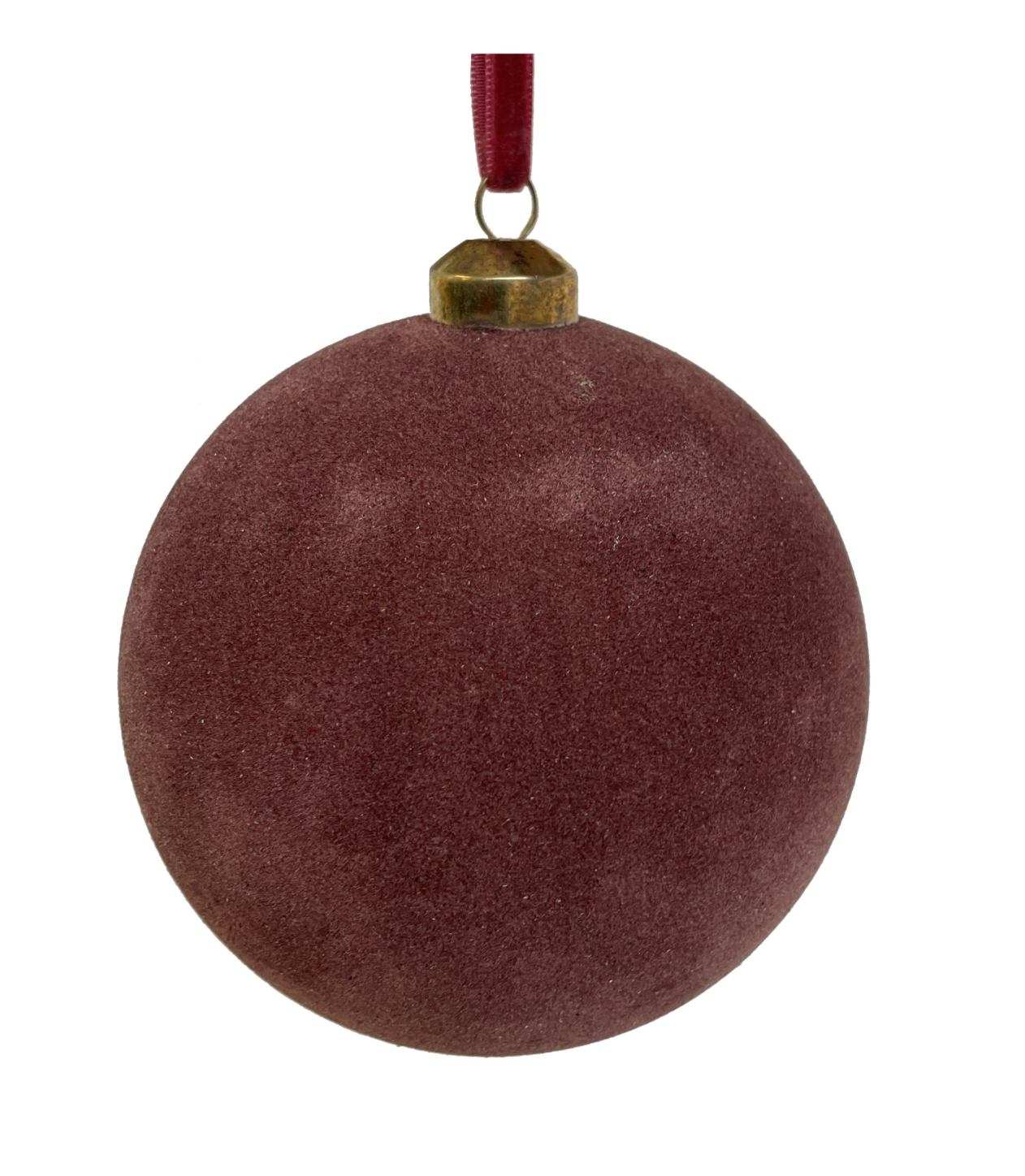 3" Velvet Plum Glass Ornament