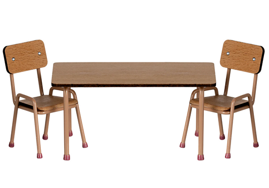Table and Chair set, Mouse - Dark Powder