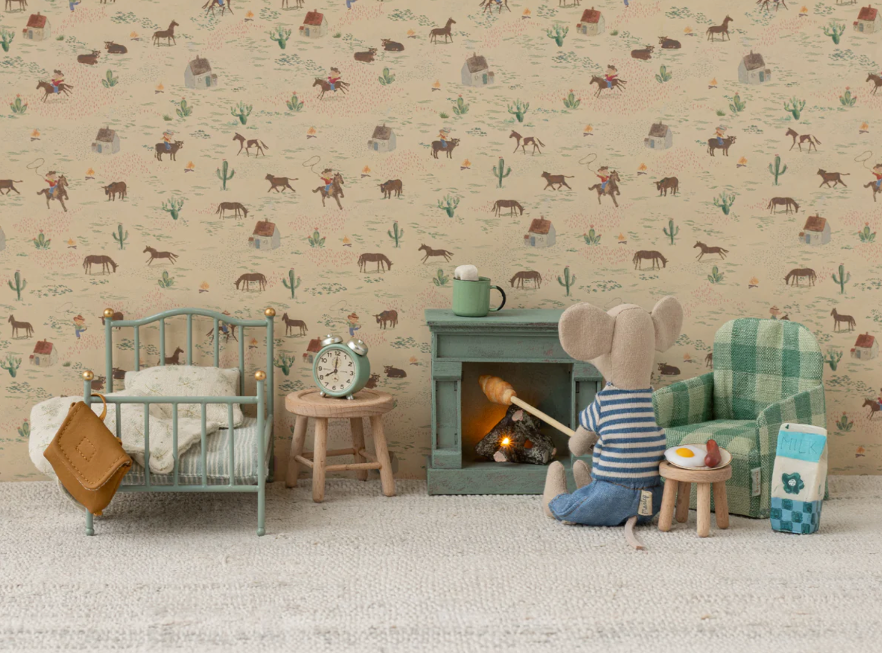 Alarm Clock, Mouse- Mint