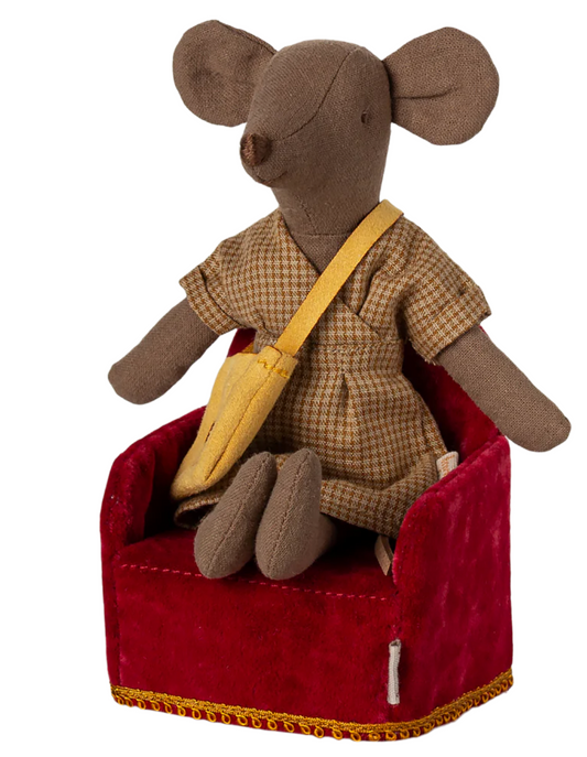 Folding Chair, Mouse- Red