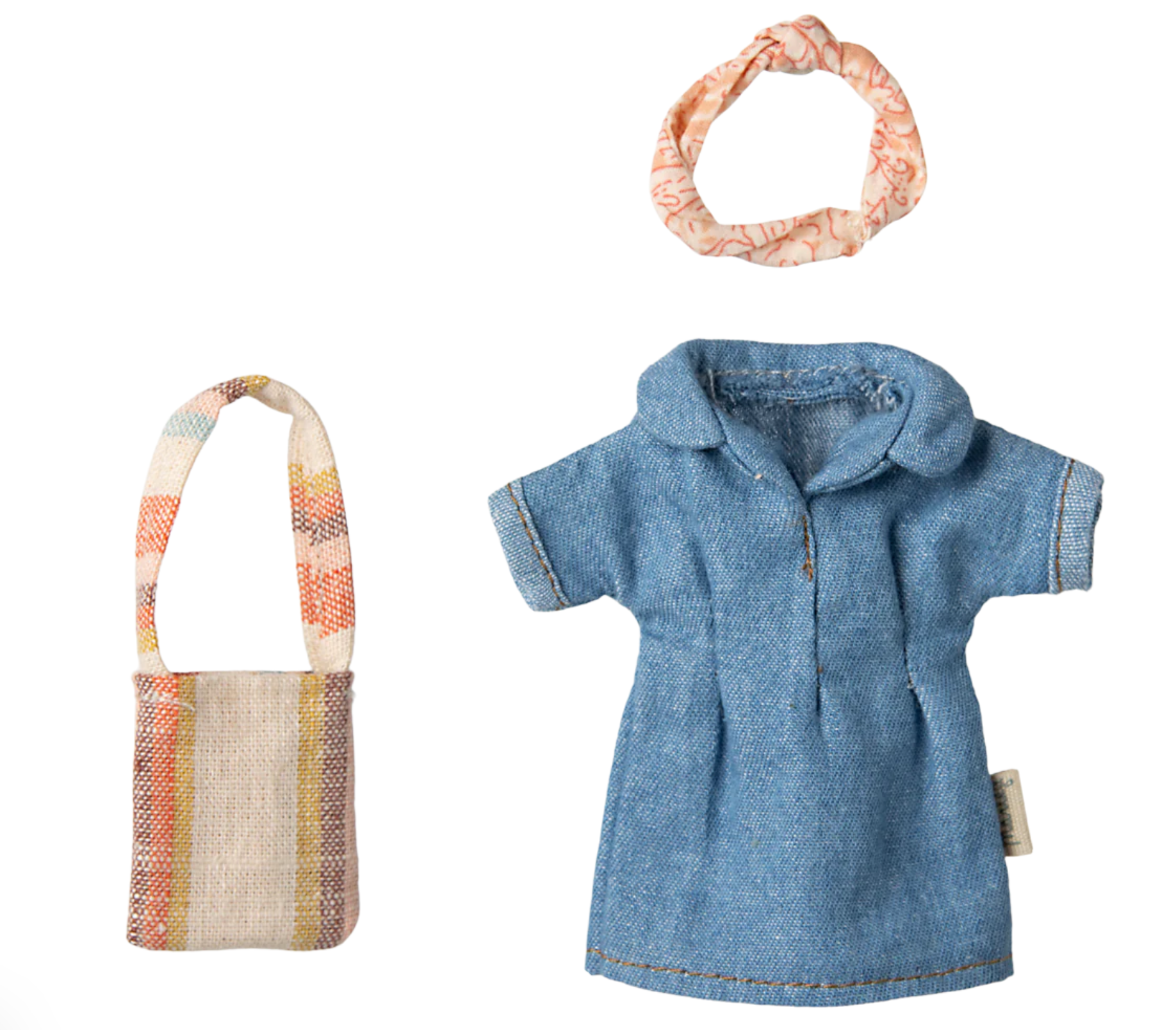 Denim Dress & Bag, Mum Mouse
