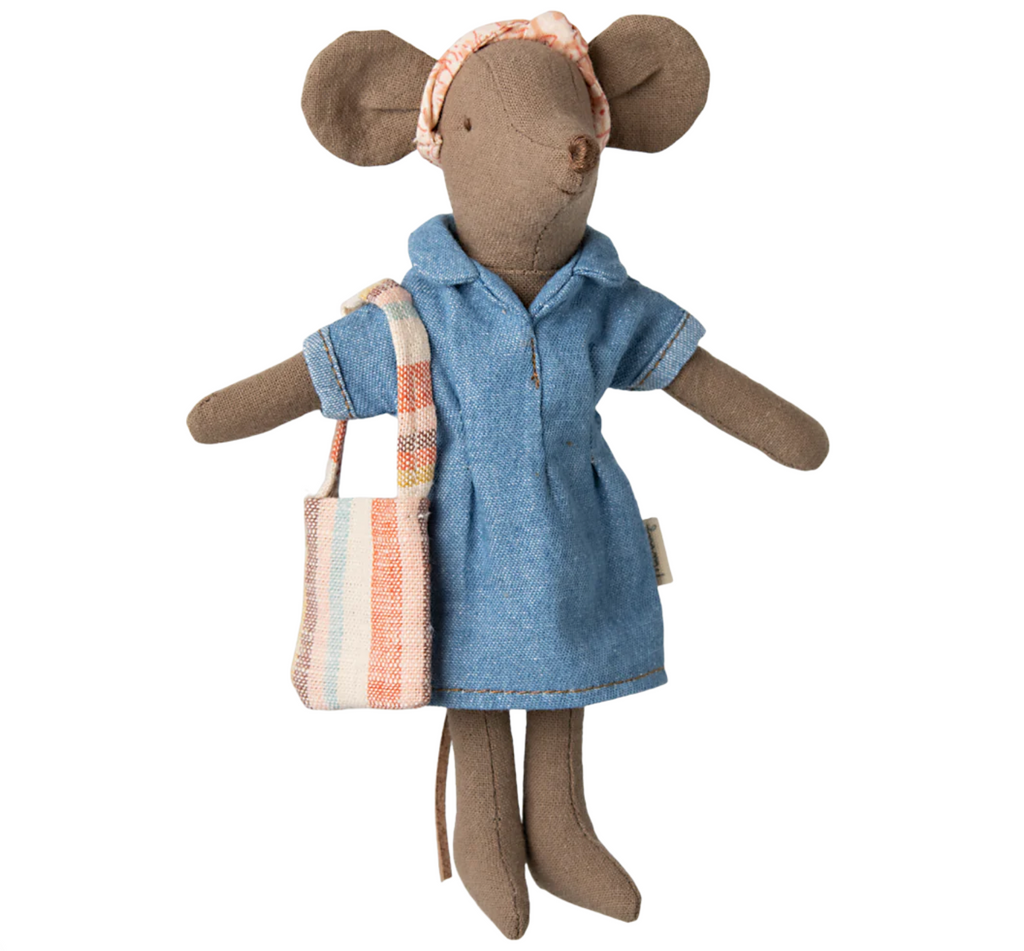 Denim Dress & Bag, Mum Mouse