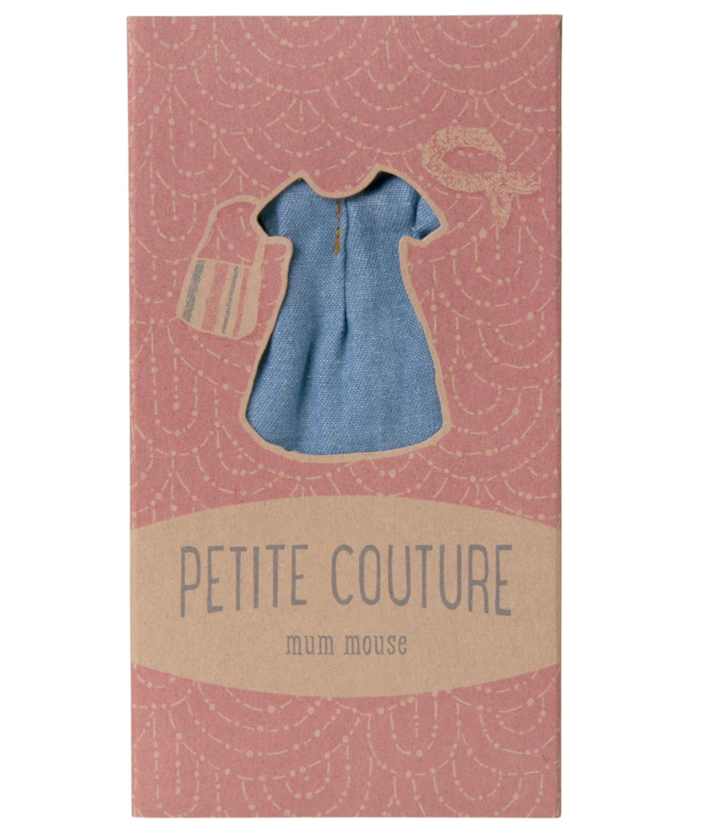 Denim Dress & Bag, Mum Mouse