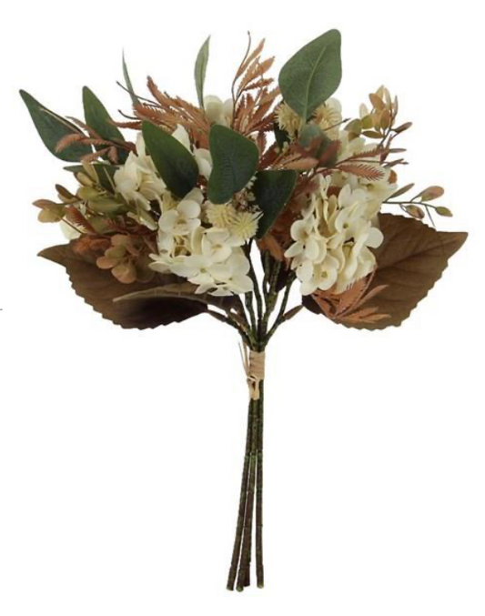 14.5" Cream Hydrangea Bouquet