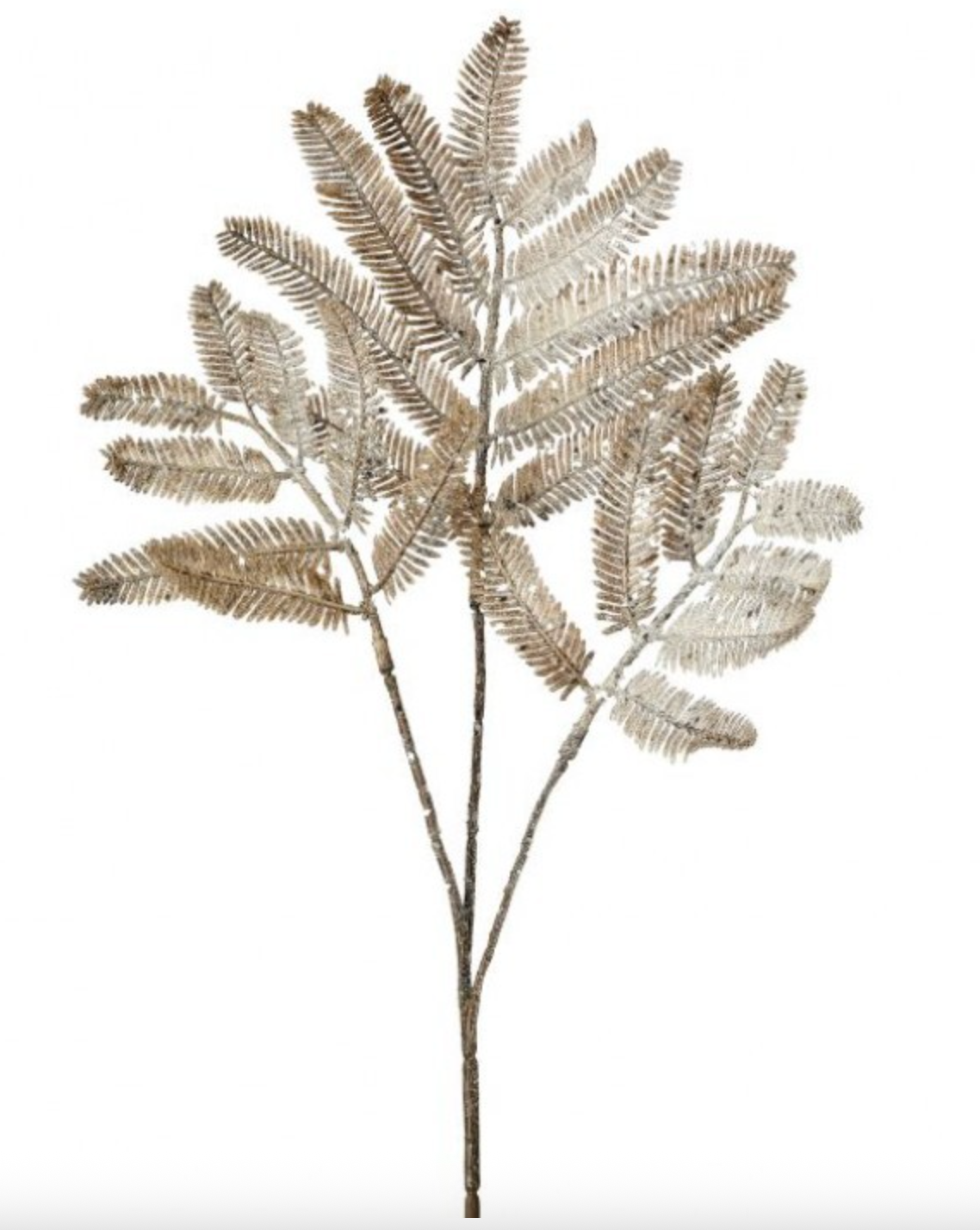 20” Winter Forest Fern Spray - Grey