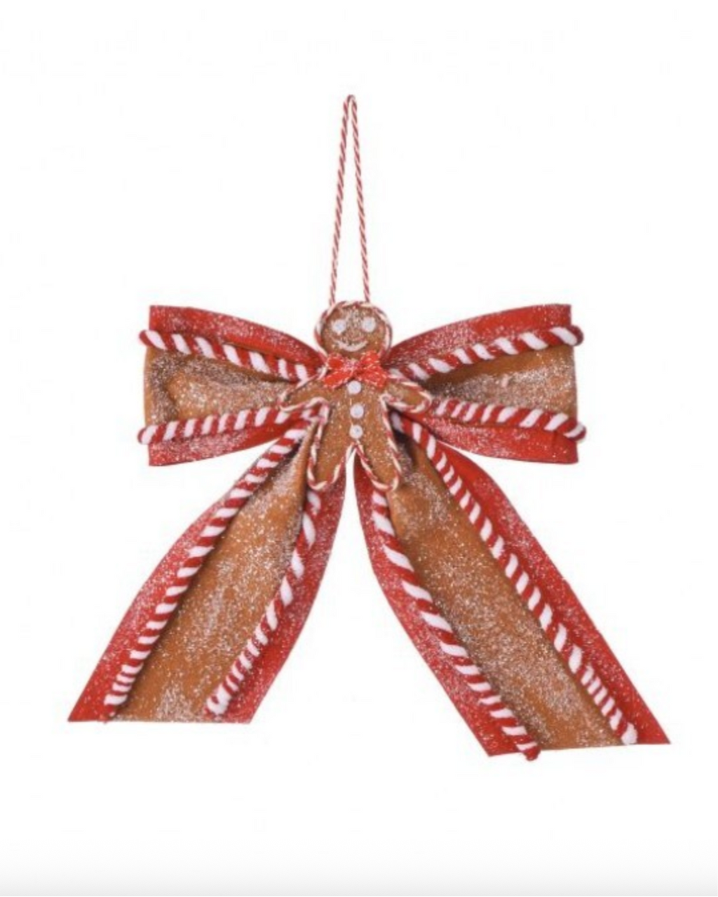 15” Sugar/Spice Gingerbread Bow