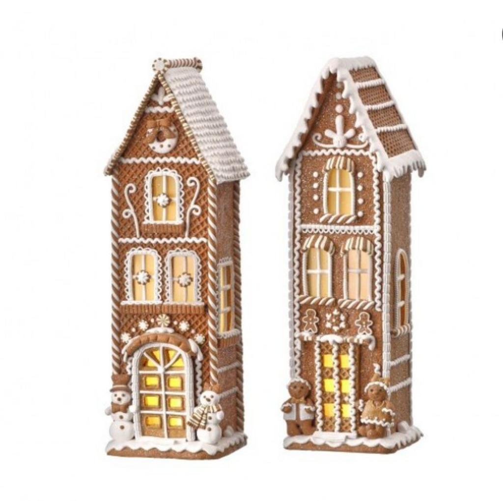17" GINGERBREAD TUDOR HOUSE (2 STYLES)