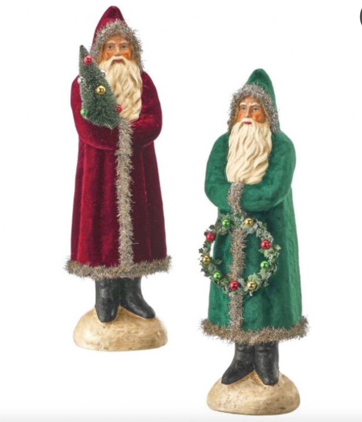 17" STONE VINTAGE SANTA