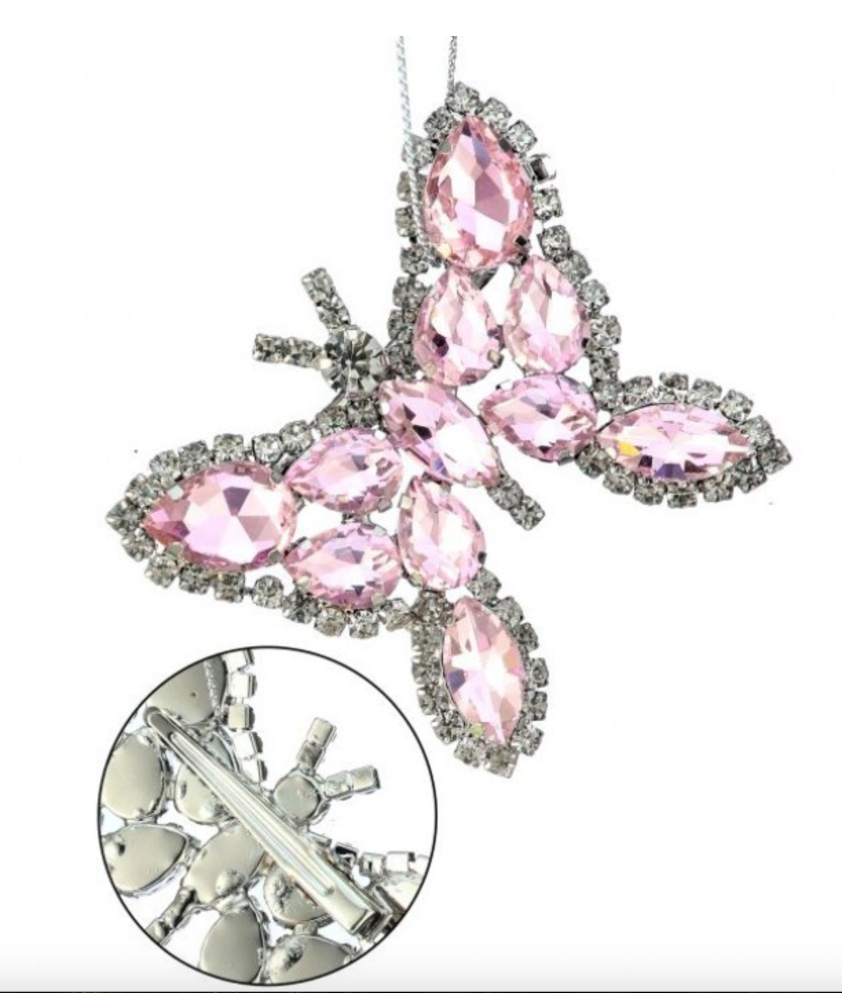 3" JEWEL BUTTERFLY PENDANT ORNAMENT