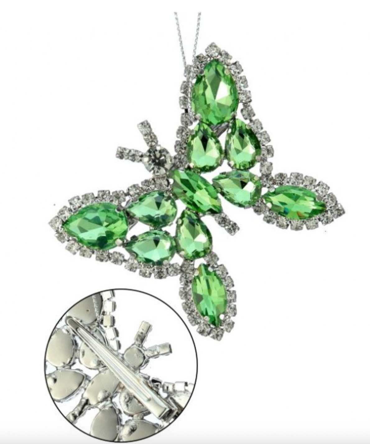 3" JEWEL BUTTERFLY PENDANT ORNAMENT