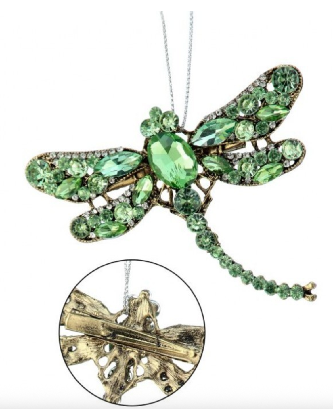 3.5" JEWEL DRAGONFLY PENDANT ORNAMENT