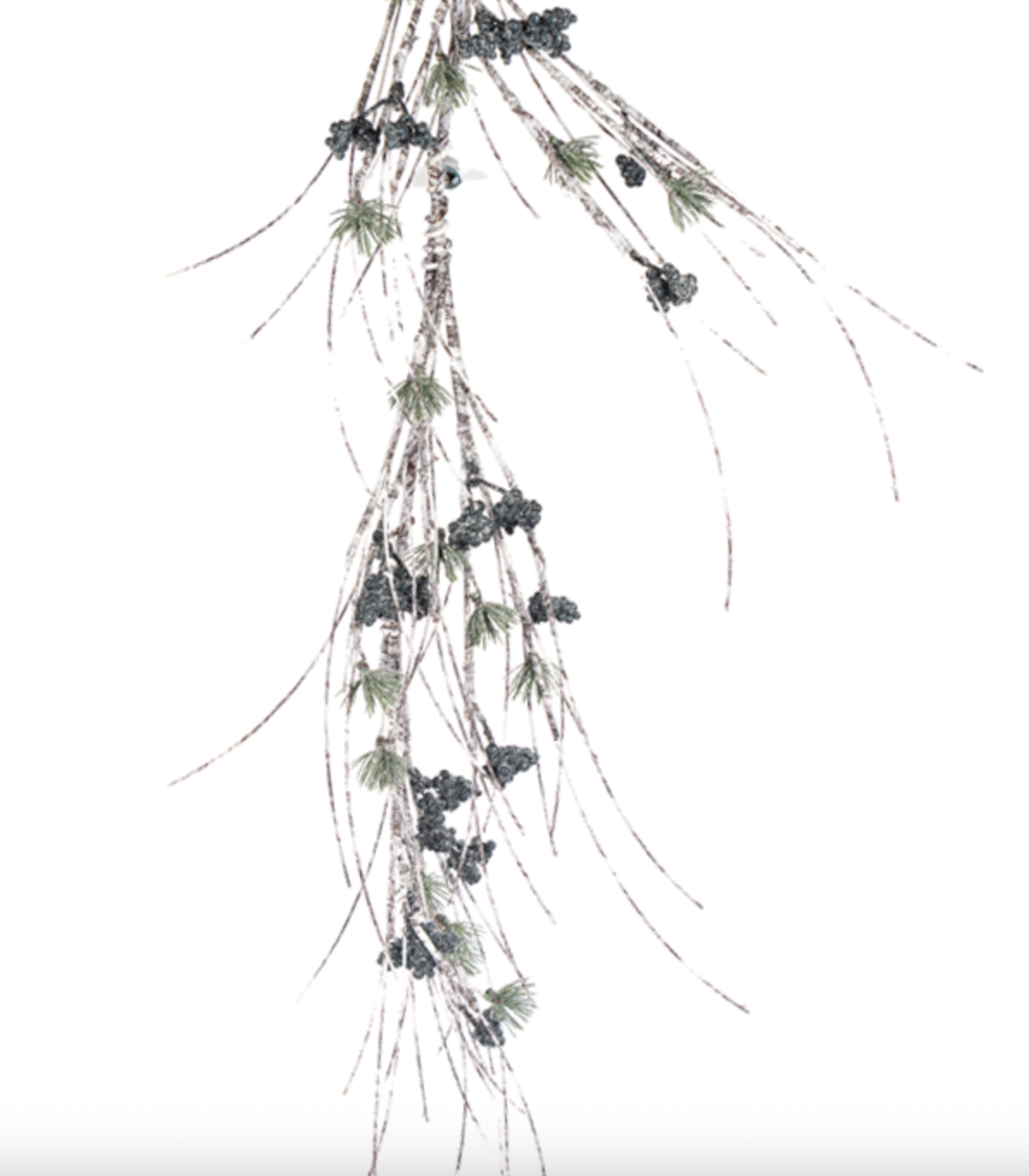 65" BIRCH GARLAND BLUE