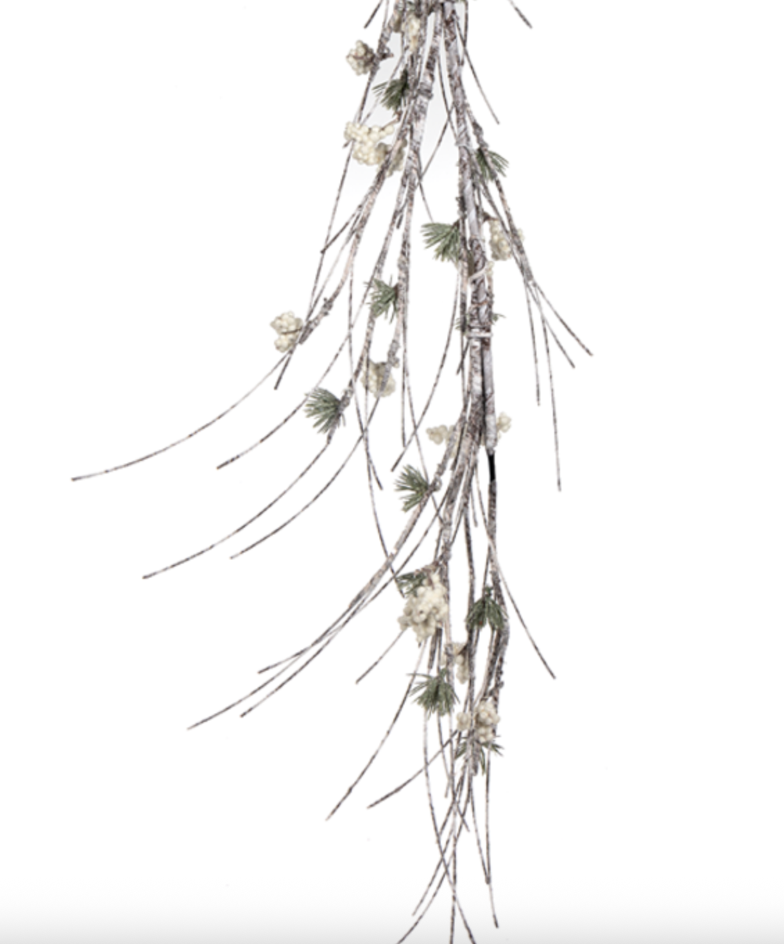 65" BIRCH GARLAND WHITE