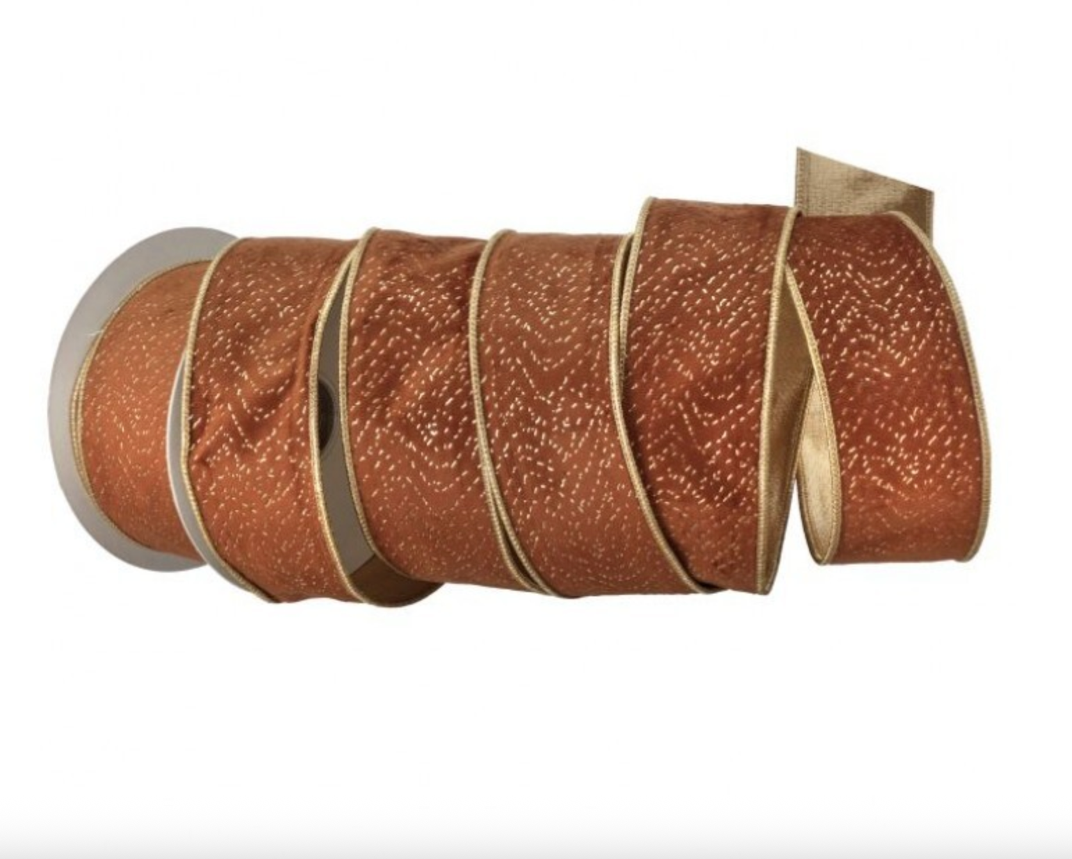 2.5" WIDE, FOIL PRINT/VELVET RIBBON