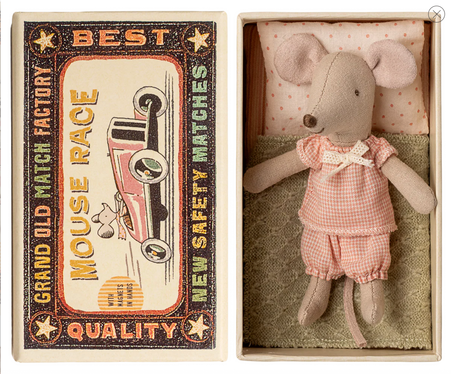 Little Sister Mouse in Matchbox