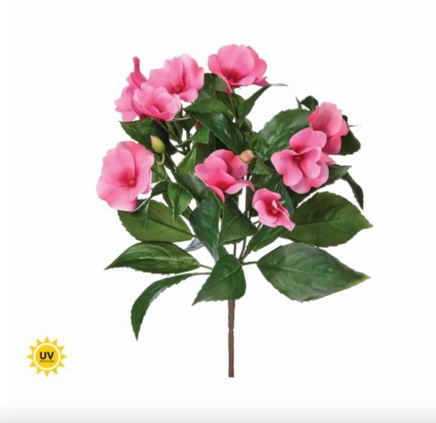 10" UV Natural Touch Quinea Impatients Plant