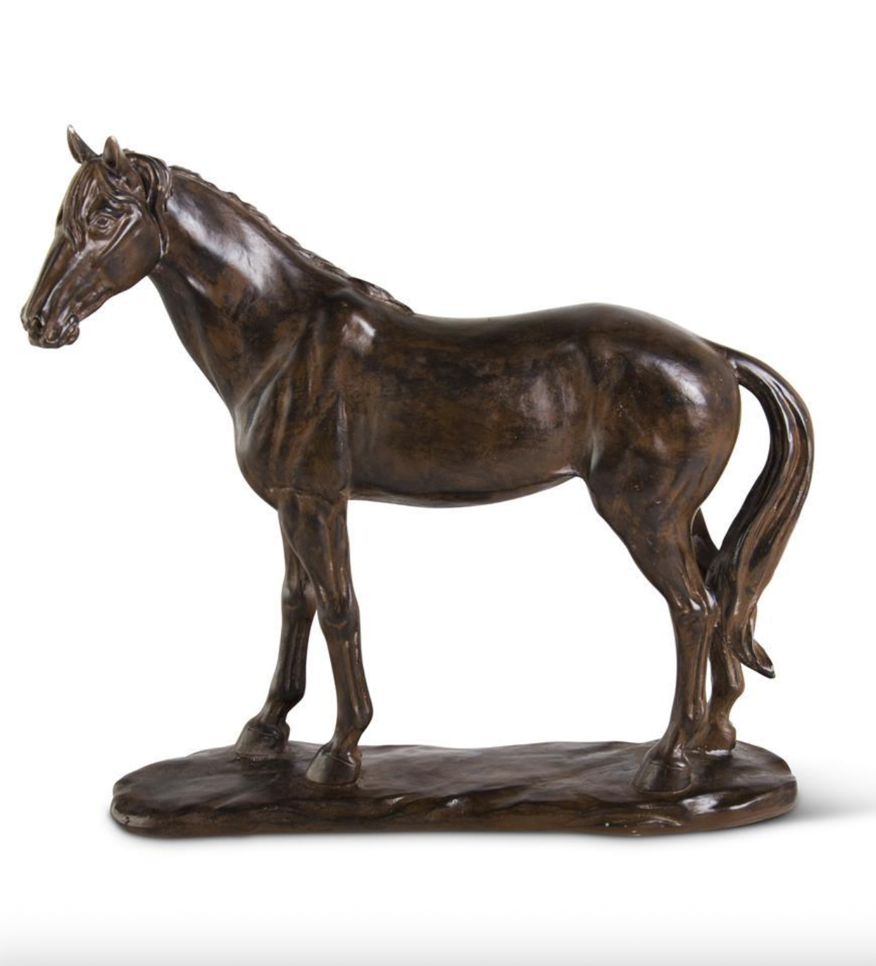 13.5" Brown Resin Horse