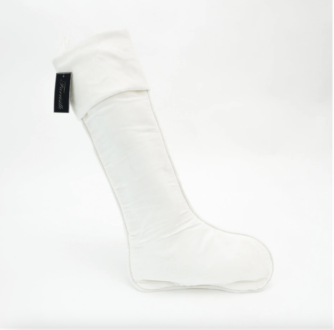 WHITE VELVET STOCKING