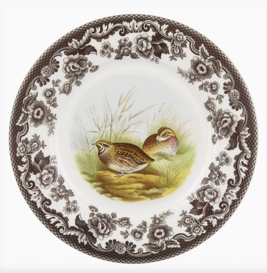 Spode Woodland Quail Luncheon Plate